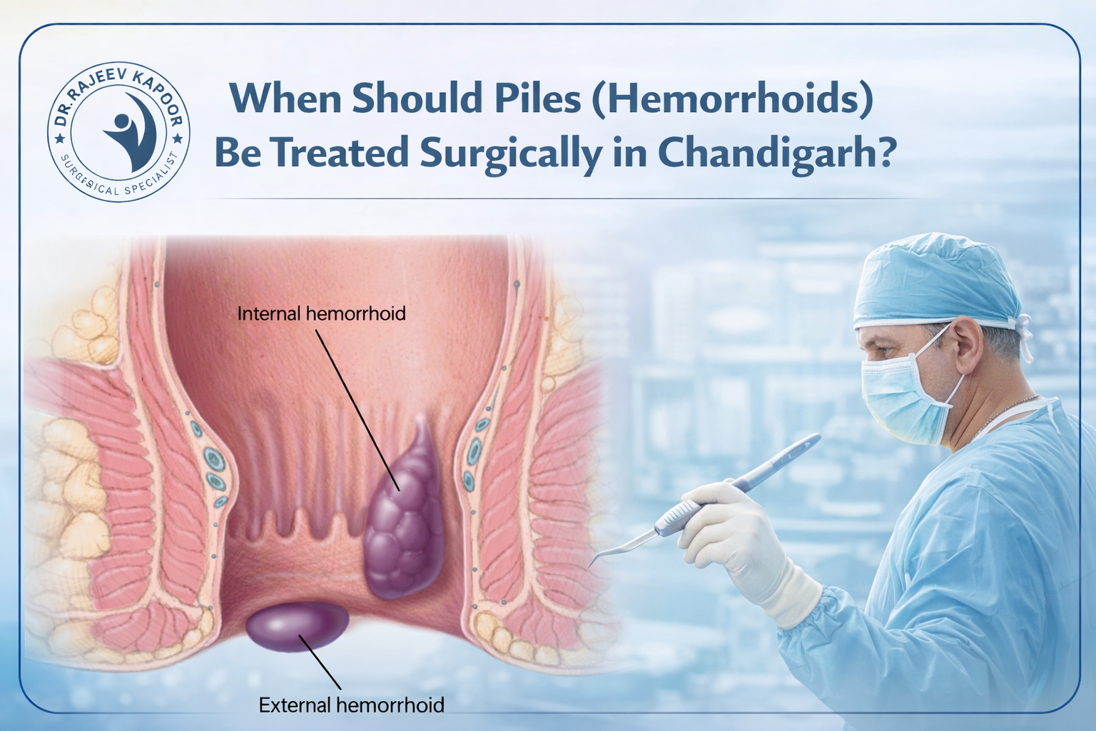 When Should Piles (Hemorrhoids) Be Treated Surgically in Chandigarh?