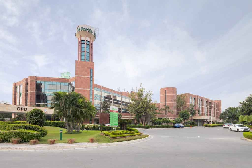Fortis Hospital, Sector 62, Mohali — exterior view