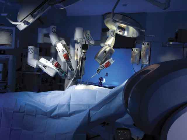 Robotic surgical system used for hernia repair at Fortis Hospital Mohali